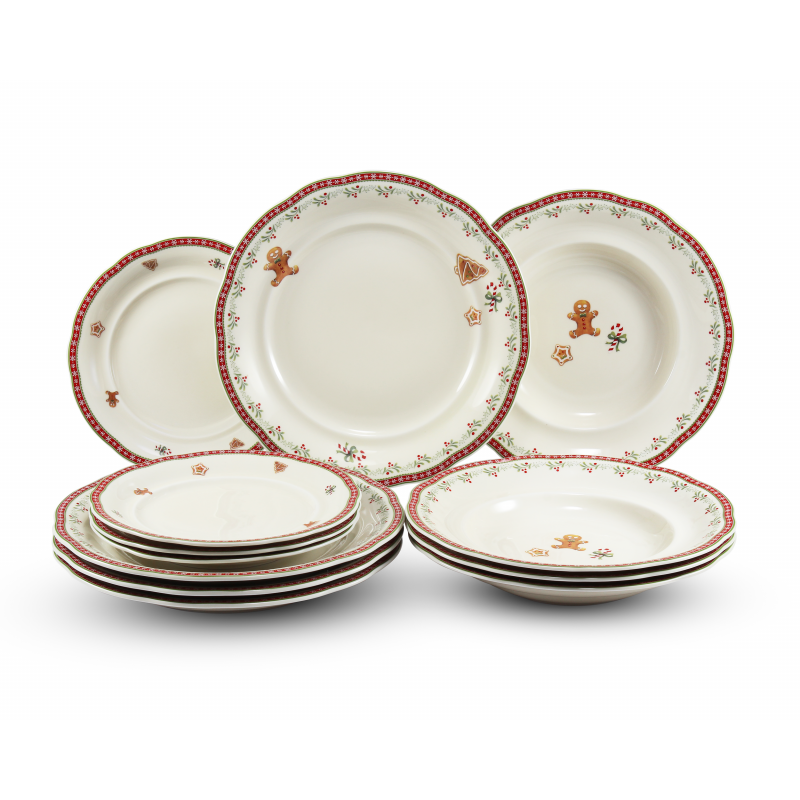 gingerbread dinnerware set