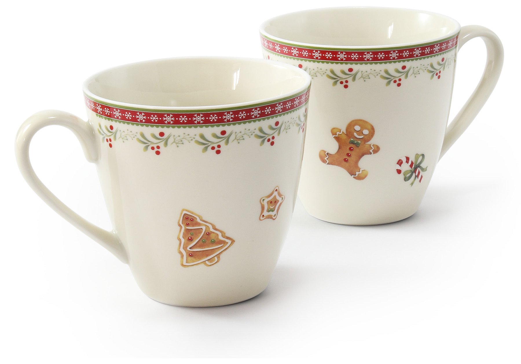 Set dvou hrnků 30 cl "Vánoční perníčky"