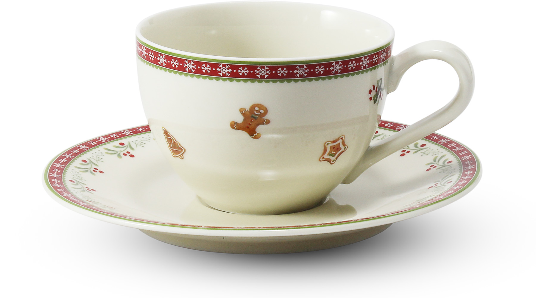 Šálek s podšálkem 20 cl "Vánoční perníčky"