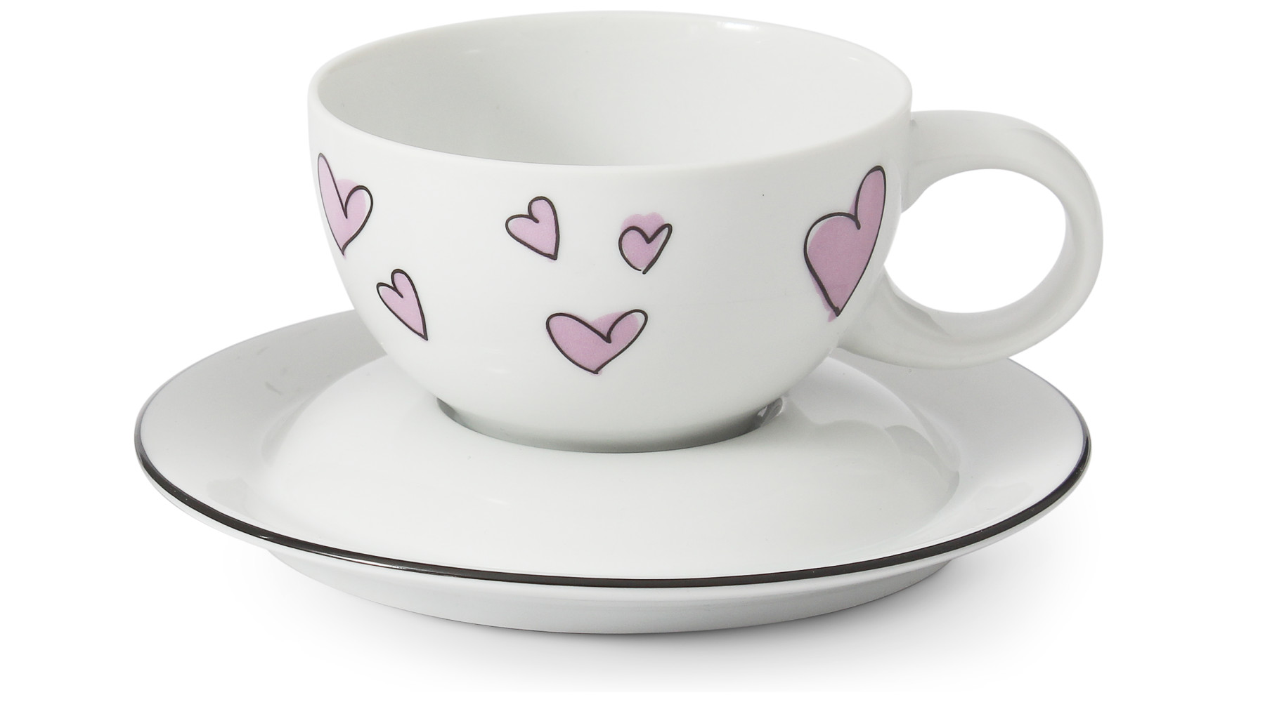 Šálek nízký s podšálkem 20 cl "Nostalgie"