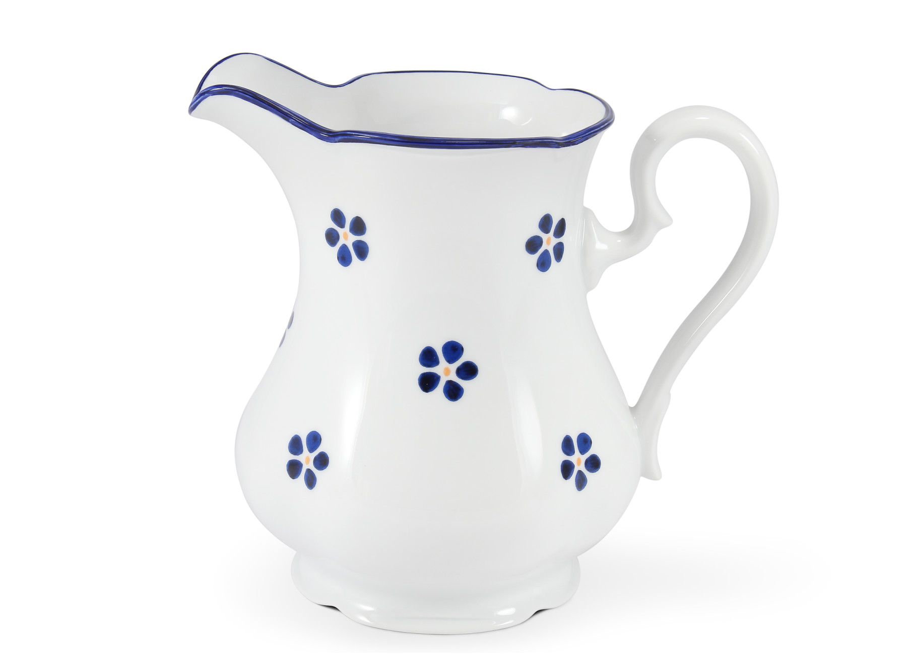 Milchkanne 1 l „Blaue Blumen aus dem Garten"