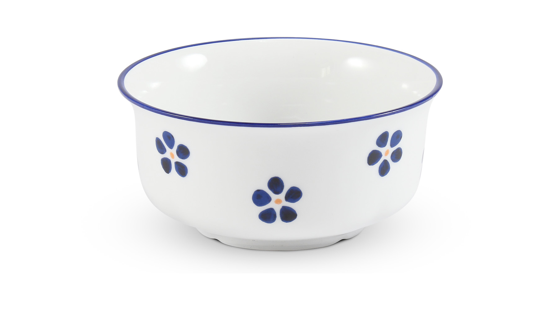 Suppentasse ohne Henkel 35 cl „Blaue Blumen aus dem Garten"