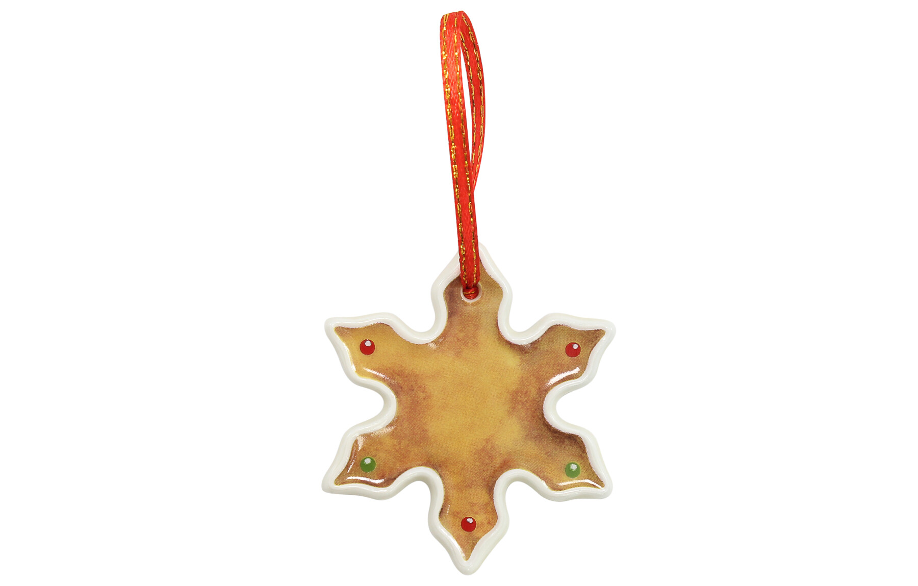 Vánoční ozdoba - vločka "Vánoční perníčky"