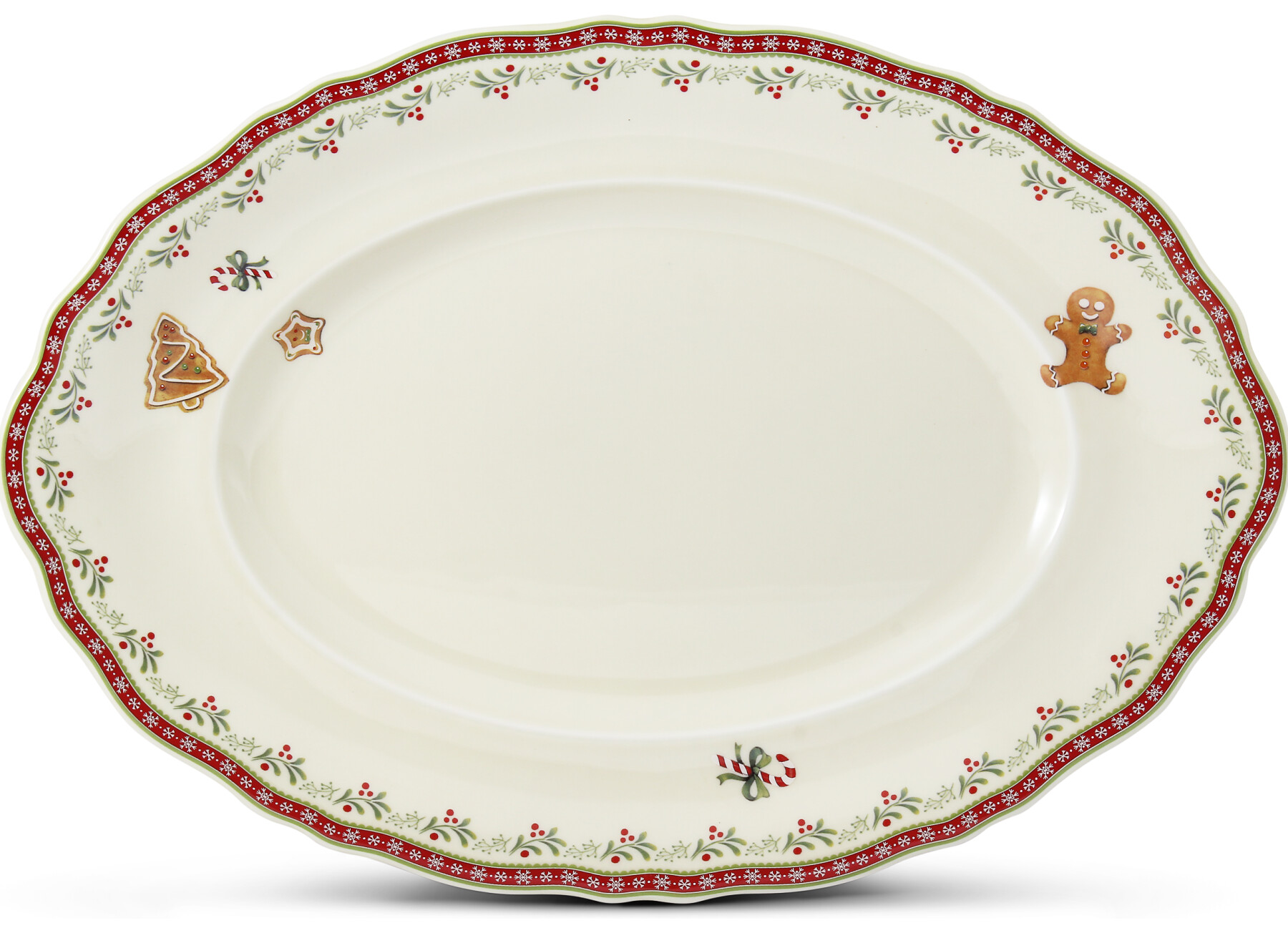 Mísa oválná 36 cm "Vánoční perníčky"