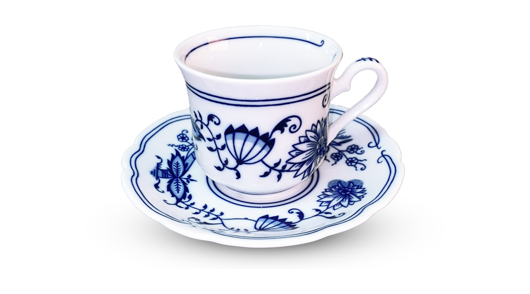 Šálek vysoký s podšálkem 15 cl "Cibulák"