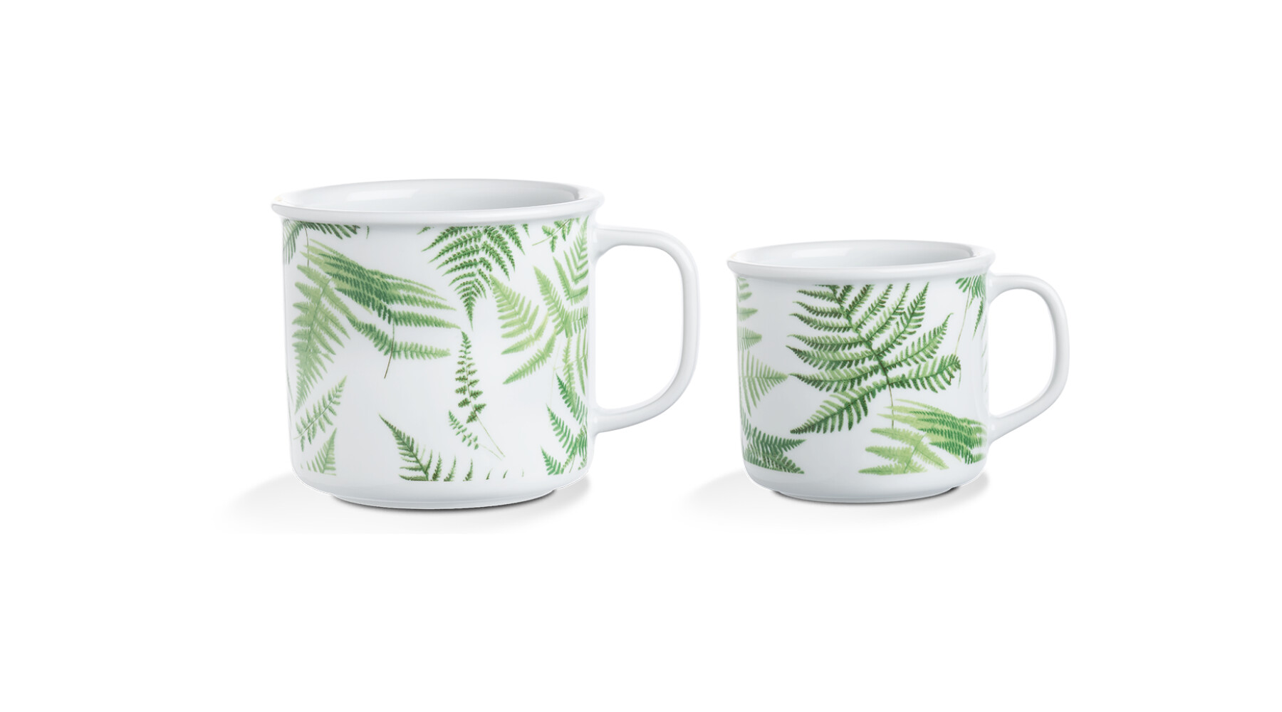 Retro-Becher 0,75l Farnblätter