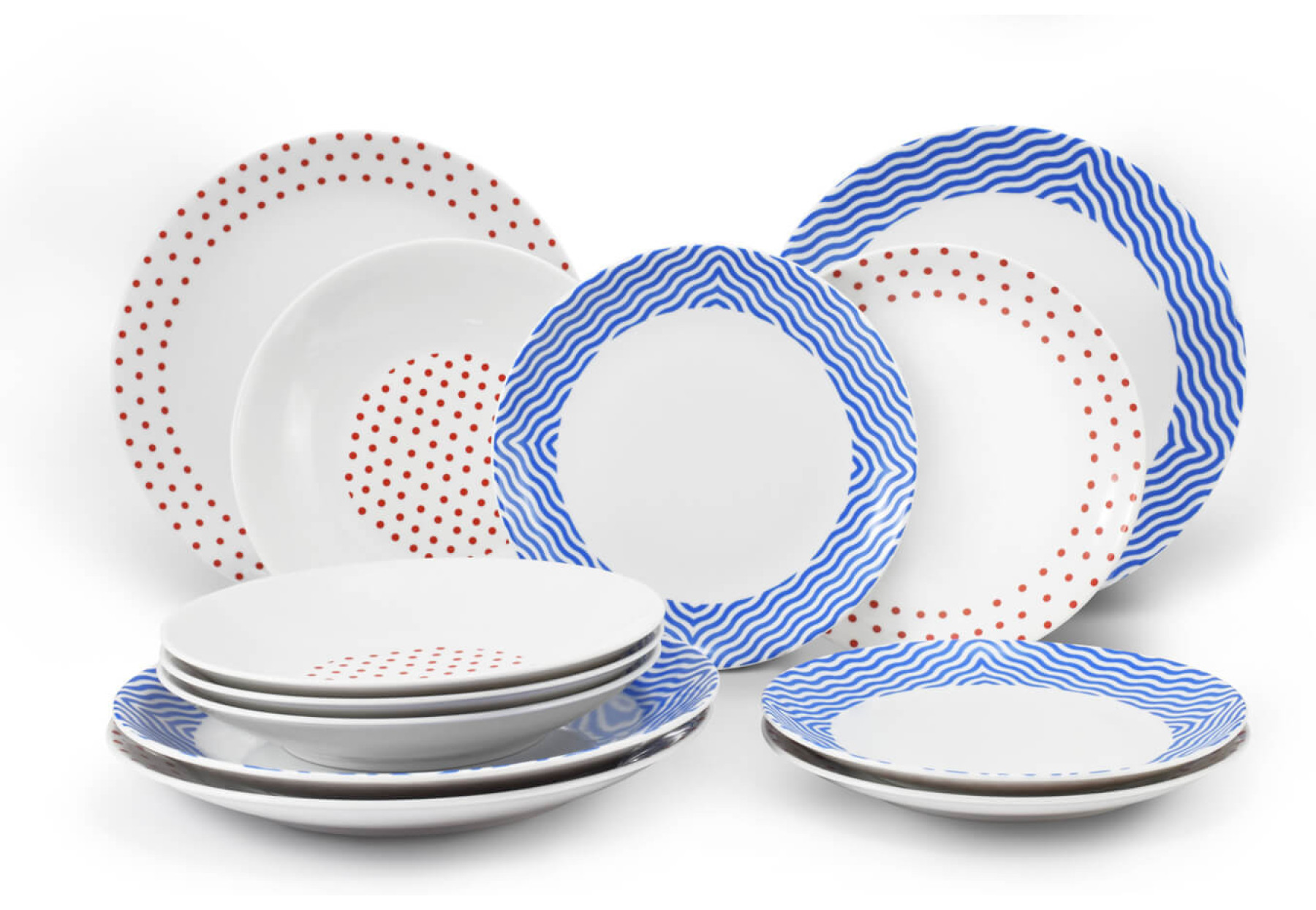 12-teiliges Tellerset „BeFree”