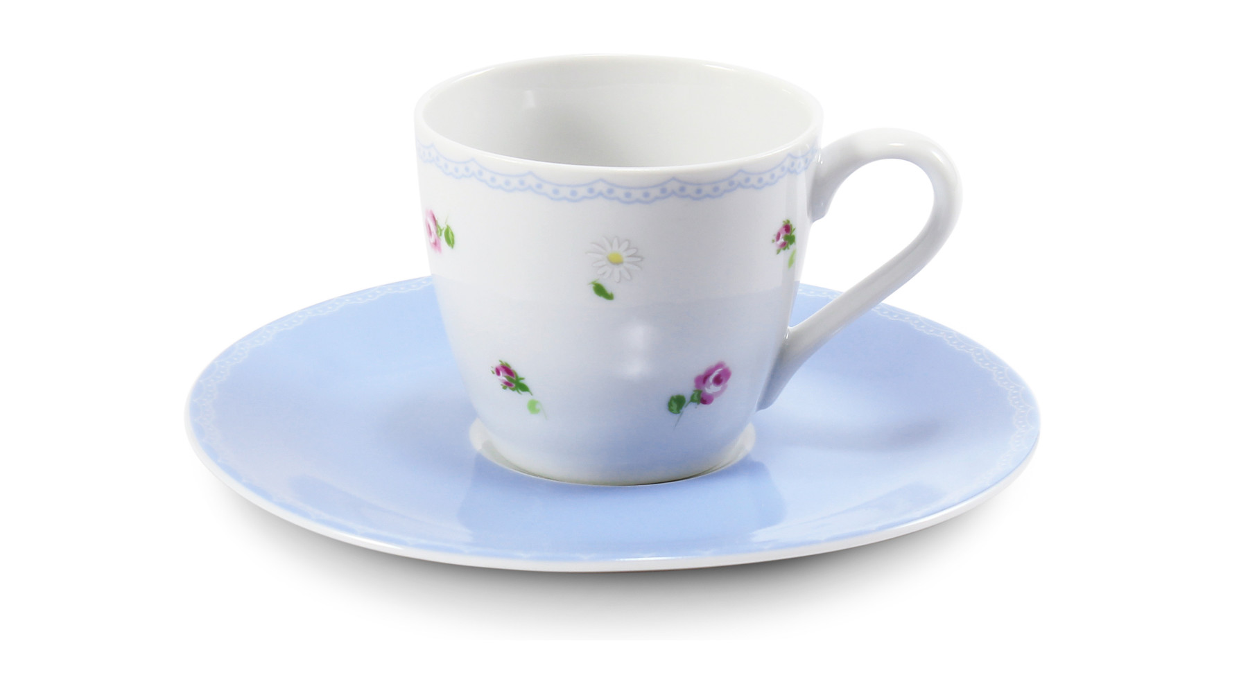 Šálek s podšálkem 7 cl - espresso "RoseLine"