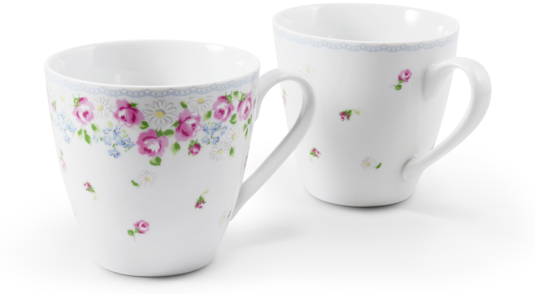 Set dvou 30 cl hrnků "RoseLine"